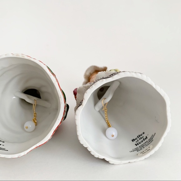 Vtg 1992 Enesco Belles Porcelain Figurine Set of 4 - Picture 15 of 16